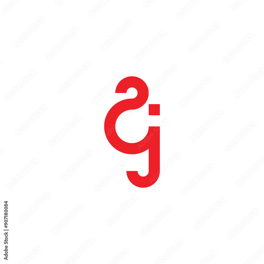Number 2 letter j connect geometric symbol simple logo vector Number 2 letter j connect geometric symbol simple logo vector