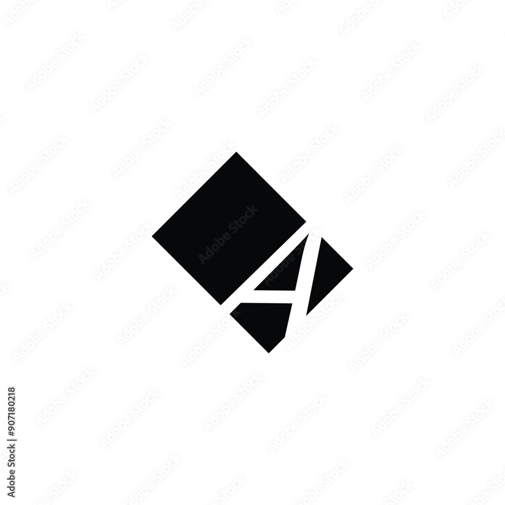 Letter A sheet geometric symbol simple logo vector Letter A sheet geometric symbol simple logo vector