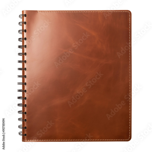 Elegant Leather Notebook Cover With Spiral Binding