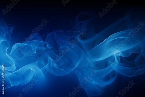 Smoky background, abstract blue smoke background