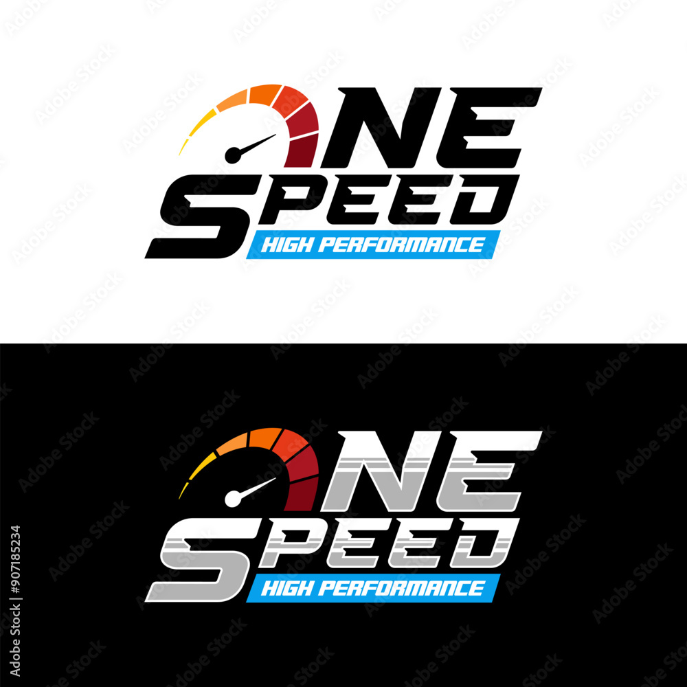 One speed high performance logo design collection
