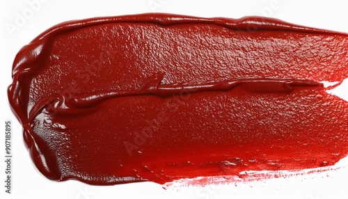 Wallpaper Mural A vibrant and colorful paint brush stroke isolated on a pristine white background, showcasing its bold and expressive nature. Art enthusiasts and those who appreciate modern, abstract design Torontodigital.ca