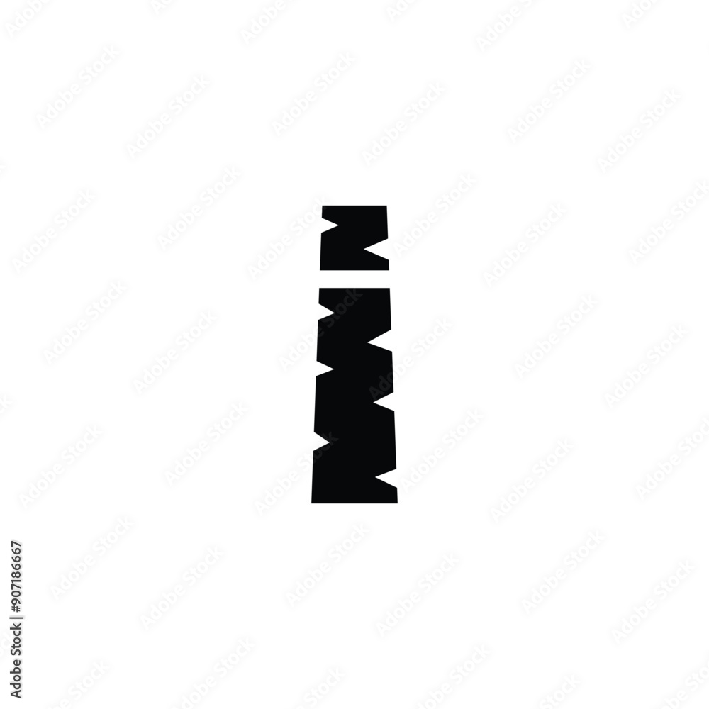 Letter i Tree geometric symbol simple logo vector Letter i Tree geometric symbol simple logo vector