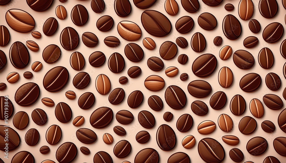 コーヒー豆のレトロな模様(Coffee beans retro pattern)
コーヒー豆のレトロな模様(Coffee beans retro pattern)