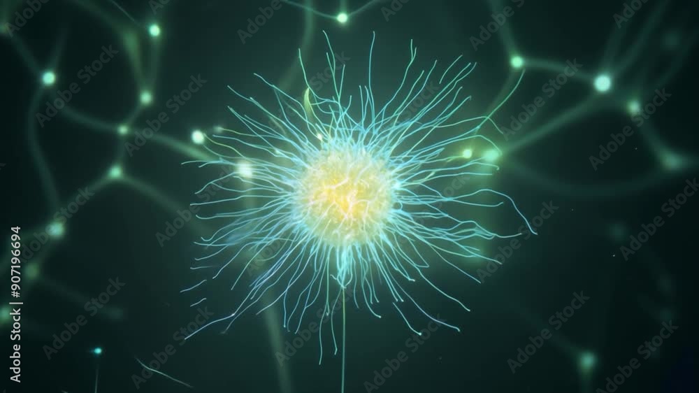 Abstract Digital Neural Network Visualization. Abstract Digital Neural Network Visualization.