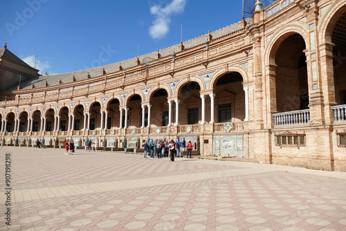 Plaza de España in the Parque de María Luisa photo