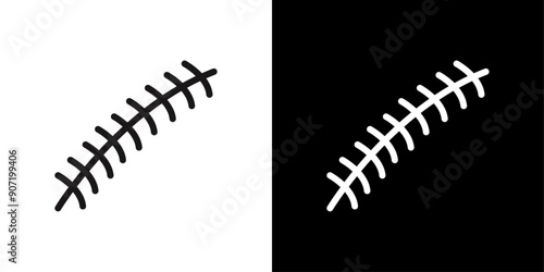 Scar icon Black line art vector logo set
