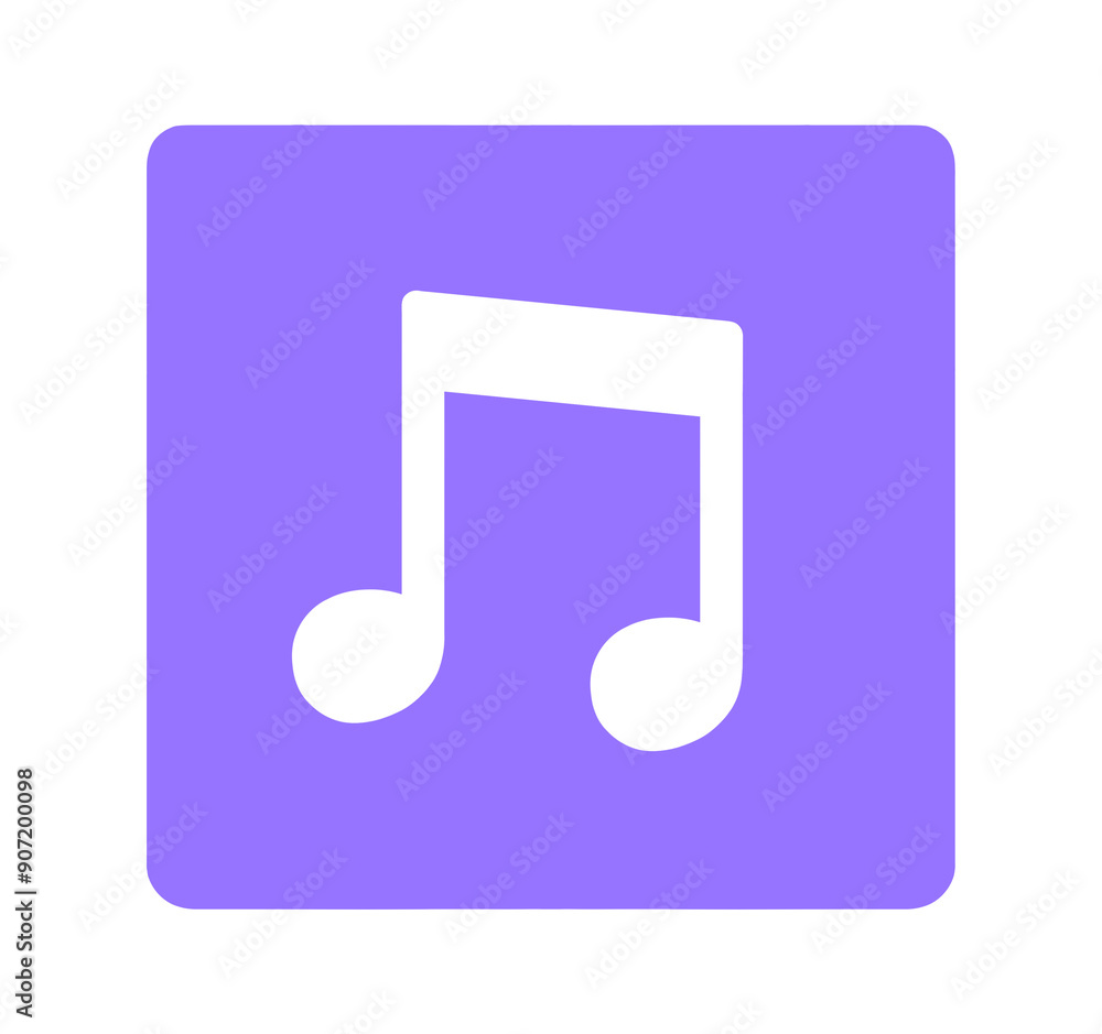 シンプルな紫色の音符マーク シンプルな紫色の音符マーク