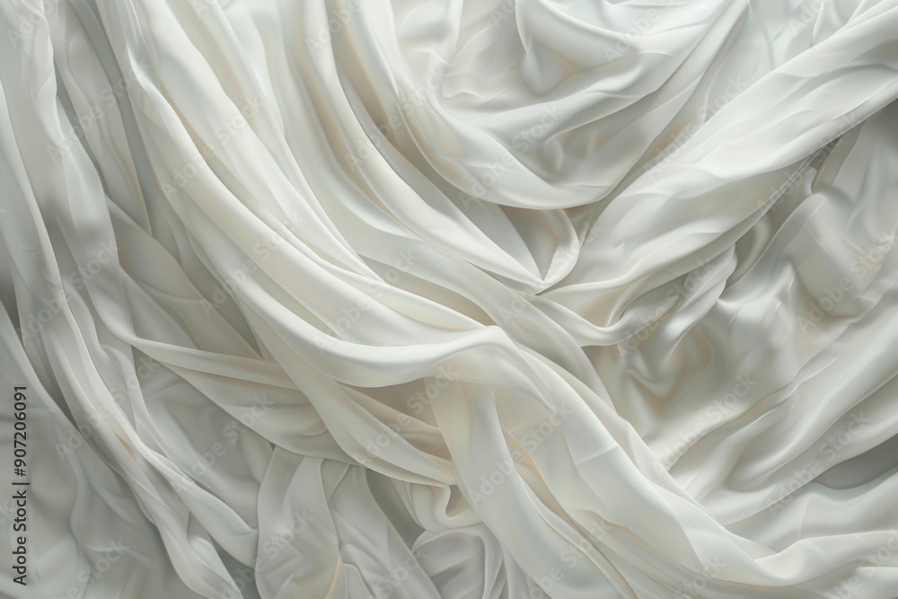 A detailed view of white fabric texture, ideal for fashion and textile designs A detailed view of white fabric texture, ideal for fashion and textile designs
