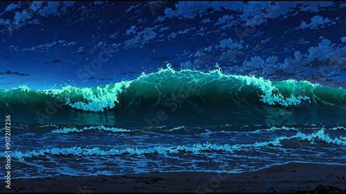 the wave arizona usa natural wonders around the world night view anime theme