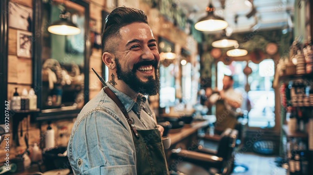 Barber with a Big Smile Barber with a Big Smile