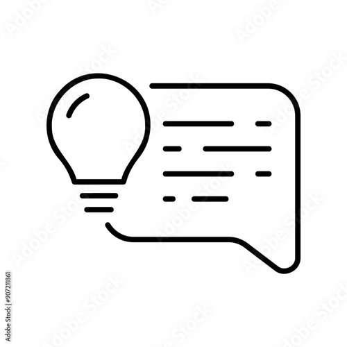 chat bubble with learning tips