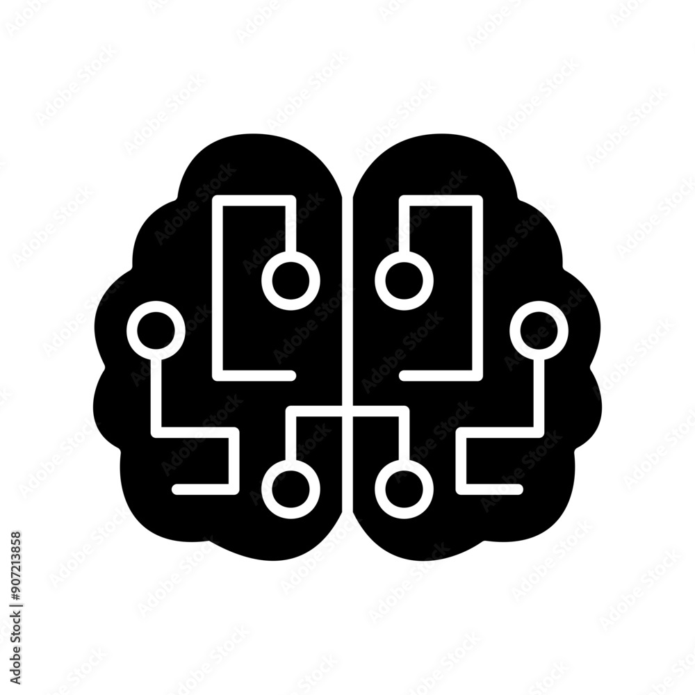 brain with circuit patterns brain with circuit patterns