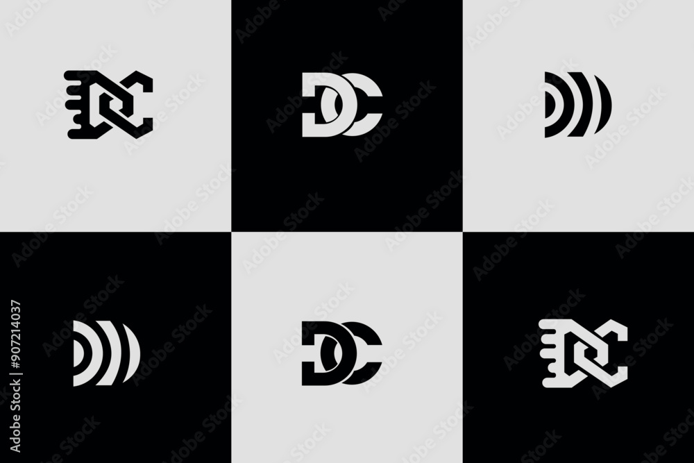 Modern geometric letter c logo set Letter c logo template, creative monogram letter C logo design for business of luxury, elegant Modern geometric letter c logo set Letter c logo template, creative monogram letter C logo design for business of luxury, elegant