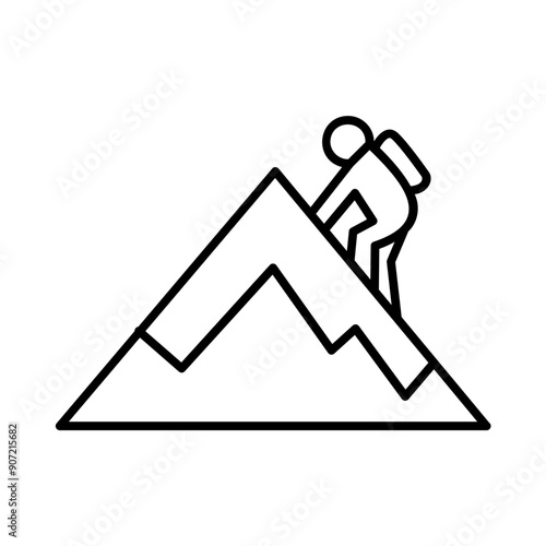 people climbing a mountain