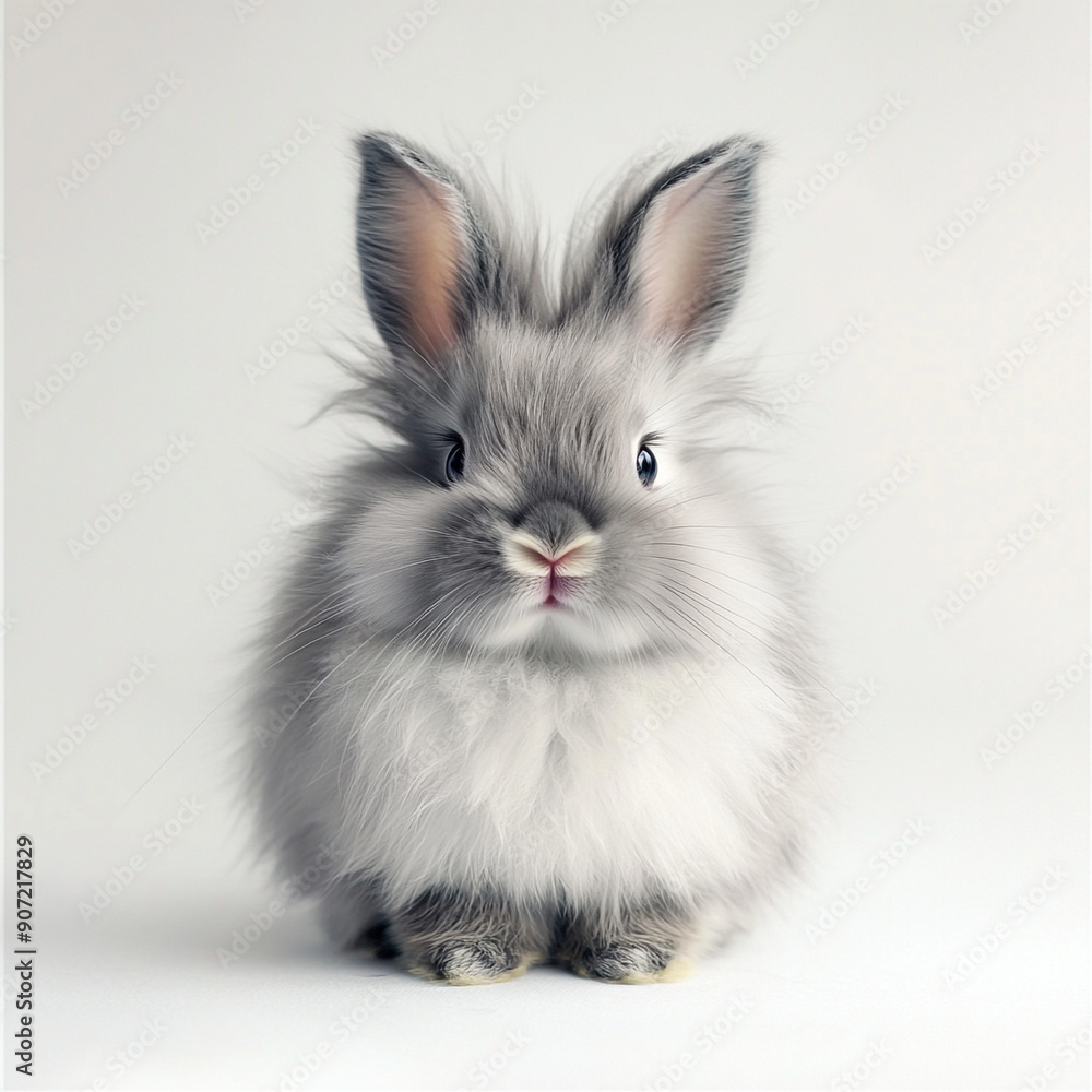 Rabbit isolated on white background full depth of field Rabbit isolated on white background full depth of field