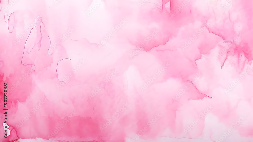 Fototapeta premium Pink Watercolor Abstract Background with Textured Pink Hue and Soft Watercolor Texture.