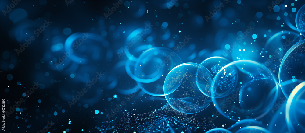 Blue neon frang business background Blue neon frang business background