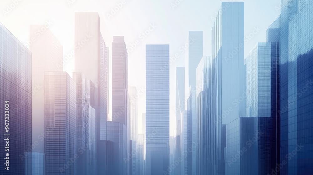 Corporate skyscrapers arranged in a contemporary, abstract style, with clear space for advertising. The modern cityscape design is ideal for promoting business services and urban development. Corporate skyscrapers arranged in a contemporary, abstract style, with clear space for advertising. The modern cityscape design is ideal for promoting business services and urban development.