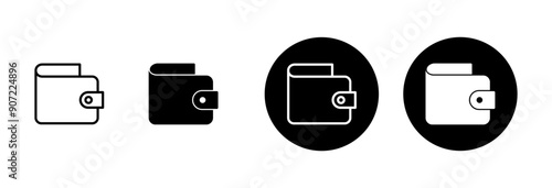 Wallet Icon vector isolated on white background. money wallet icon