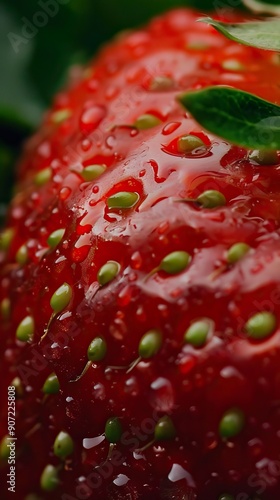 Wallpaper Mural straberry close-up Torontodigital.ca