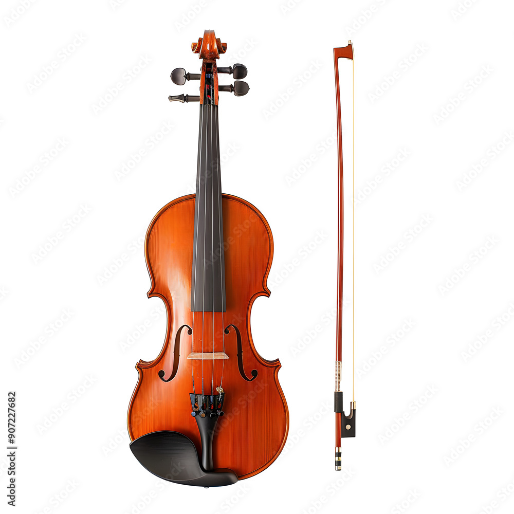 Violin and Bow on transparent Background
Violin and Bow on transparent Background