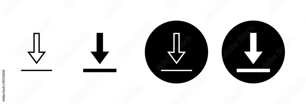 Download icon vector isolated on white background. Downloading vector icon Download icon vector isolated on white background. Downloading vector icon