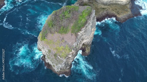 cliff in south coast Lombok island