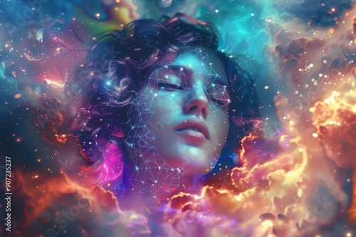 the person in the space