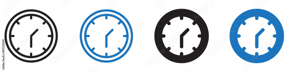 Clock icon Group symbol or sign vector Clock icon Group symbol or sign vector