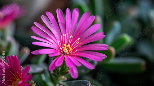 Pink Delosperma cooperi in macro slider
 photo