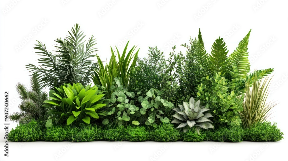 Lush Greenery Border Lush Greenery Border