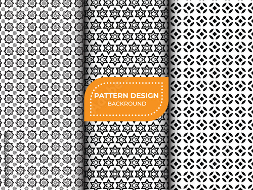Geometric seamless pattern with abstract design