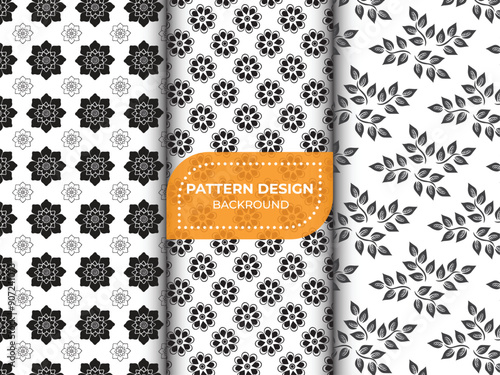 Geometric seamless pattern with abstract design