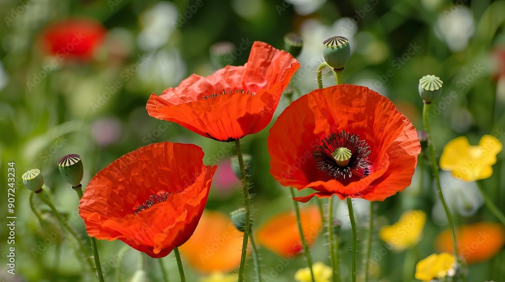 Obraz premium Poppies in May.