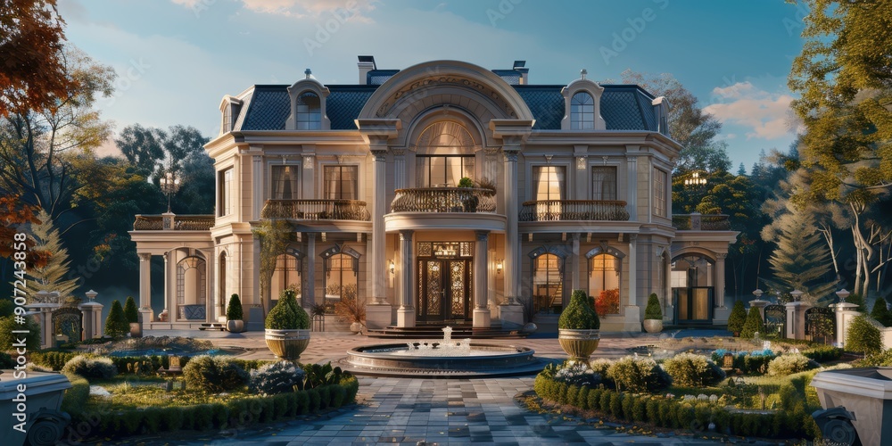 Fototapeta premium Magnificent French Chateau