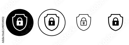 Security icon set. protection icon. privacy. vpn