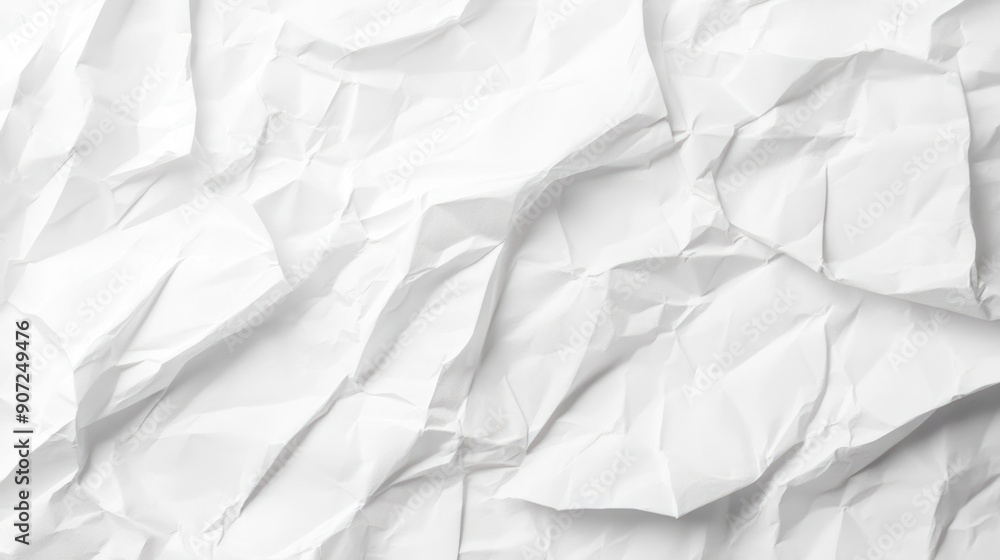 Crumpled White Paper Texture Crumpled White Paper Texture