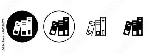 Library icon set. education icon vector