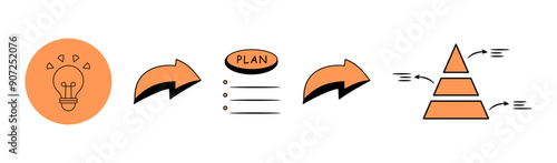 Business infographic design template with 4 options, steps, or processes. Can be used for workflow layouts, diagrams, annual reports