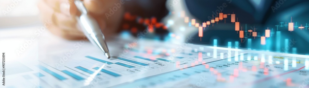a business professional analyzing data trends with graphs, showcasing financial insights and strategic planning. a business professional analyzing data trends with graphs, showcasing financial insights and strategic planning.