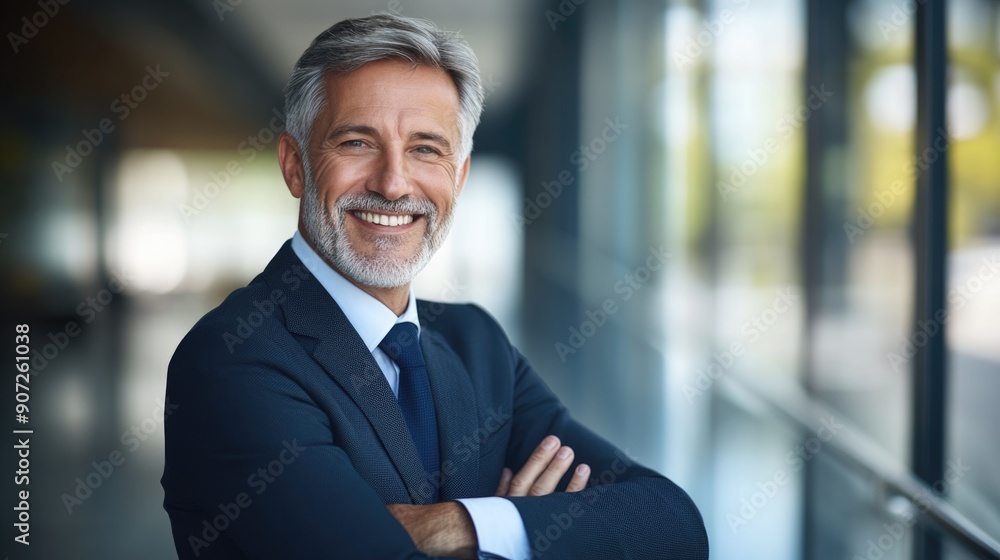 portrait of successful senior businessman consultant looking at camera and smiling inside modern office building portrait of successful senior businessman consultant looking at camera and smiling inside modern office building