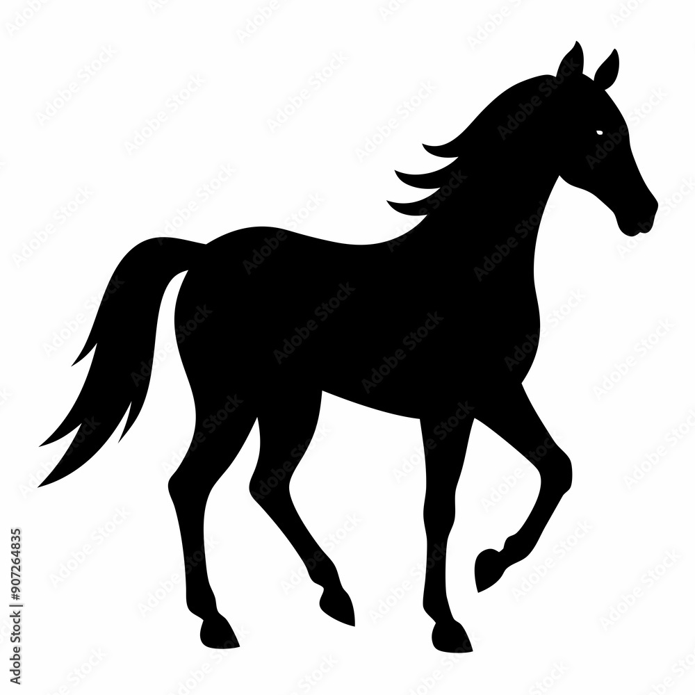 horse silhouette isolated on white, horse vector illustration, pet vector art, horses silhouette, animal vector icon, eps horse silhouette isolated on white, horse vector illustration, pet vector art, horses silhouette, animal vector icon, eps