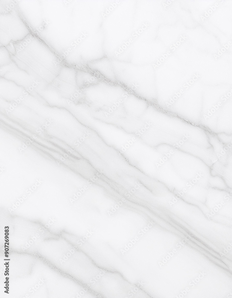 Obraz premium White marble surface with grey veins, highlighting its natural texture and elegant design.