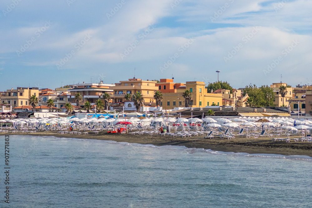 Obraz premium Lido di Ostia beach at early morning