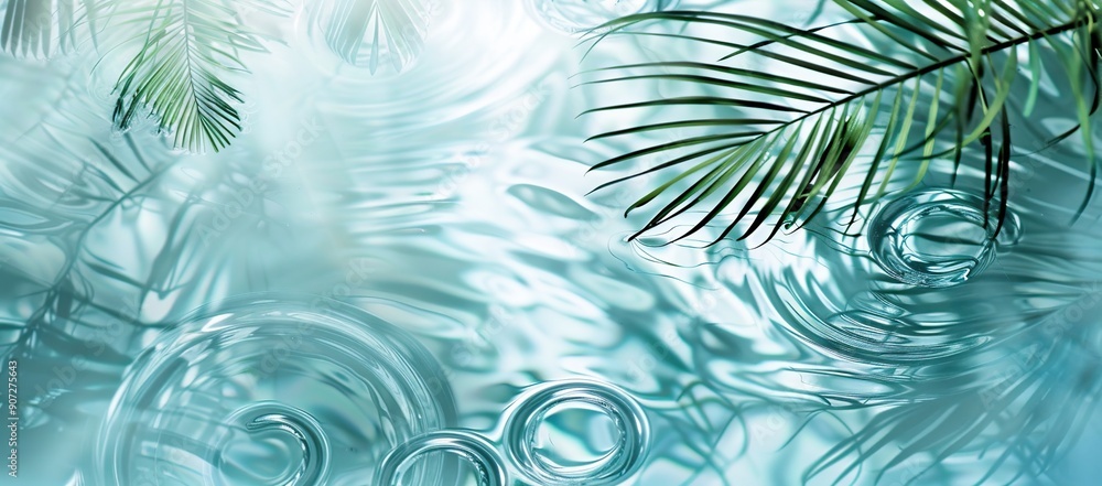 Palm Leaf Reflections on Water Palm Leaf Reflections on Water