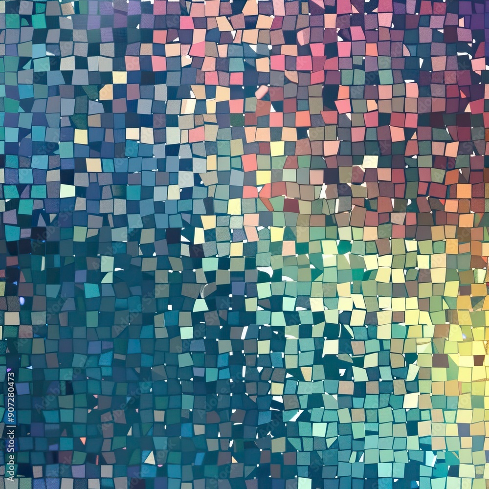 Fototapeta premium Flat mosaic background