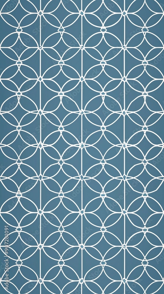 Flat seamless arabic geometric ornament outline pattern Flat seamless arabic geometric ornament outline pattern