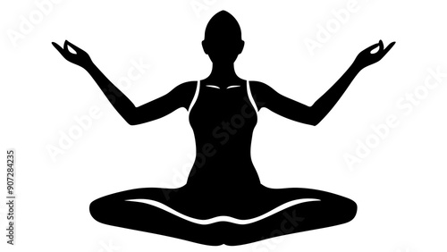 Yoga Pose Silhouette Art: Enhance Your Wellness Branding