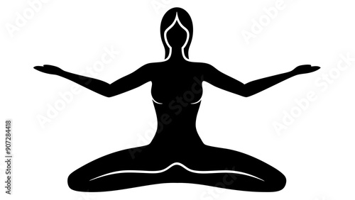 Yoga Pose Silhouette Art: Enhance Your Wellness Branding